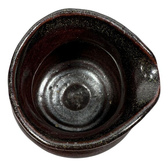 Vintage Studio Pottery Pitcher 4" Brown Glossy Possibly Heidi Kippenberg HK - Picture 6 of 9